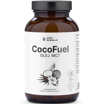 Coco Fuel MCT Oil - 2000 mg - 100 capsule moi Aura Herbals