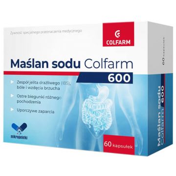 Colfarm Butirat de sodiu 600 mg, 60 capsule