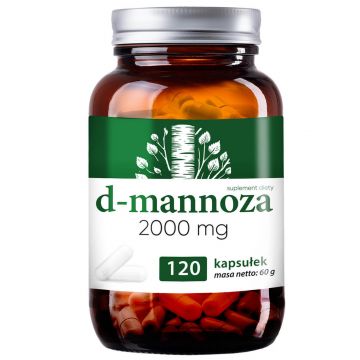 D-mannoză 2000 mg, 120 capsule