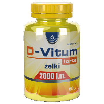 D-Vitum Forte 2000 UI, role de jeleu, 60 bucăți