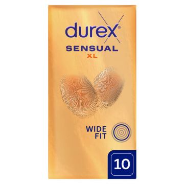Durex Sensual XL, prezervative super-subțiri, 10 bucăți