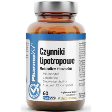 Factori lipotropici - metabolismul grăsimilor 60 capsule Pharmovit Clean Label