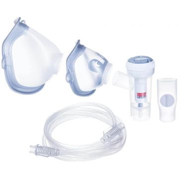 Flaem 4NEB Maxi Set Nebulizator RF9, piesa bucală, 2x mască și furtun