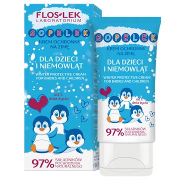 Flos-Lek Sopelek, cremă de protecție pentru copii și bebeluși pentru iarnă, din prima zi de viață, 40 ml