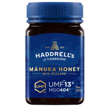 Haddrell's, miere de Manuka UMF 13+ MGO 404+, 500 g