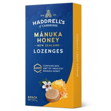 Haddrell's, pastiluțe cu miere de Manuka MGO 570+, 8 bucăți
