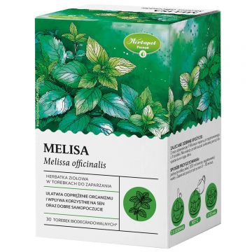Herbapol Melissa, ceai de plante, 30 pliculețe biodegradabile