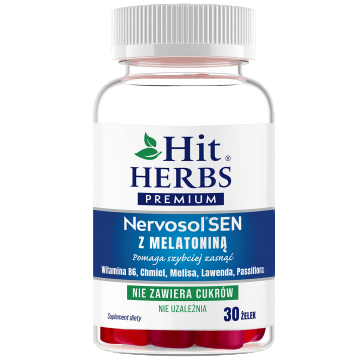 Hit Herbs Premium Nervosol Sleep cu melatonină, 30 geluri