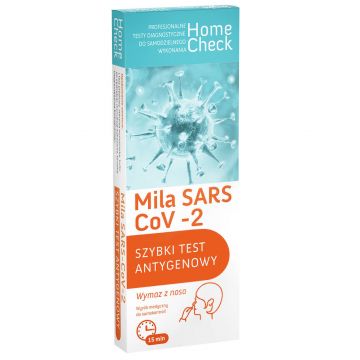 Home Check Test Mila SARS-COV-2, test antigen rapid din tampon nazal, 1 buc