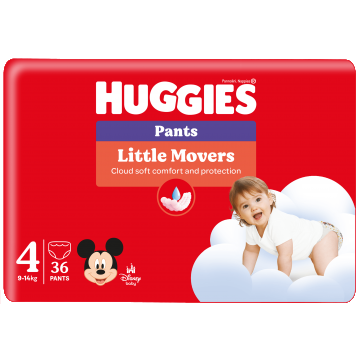 Huggies Little Movers, scutece, Disney, mărimea 4, 7-18 kg, Jumbo Pack, 36 buc