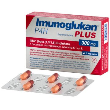 Imunoglucan P4H Plus, 5 capsule
