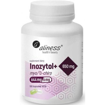 Inositol+ myo/D-chiro, 40/1, 650 mg (100 capsule) Aliness