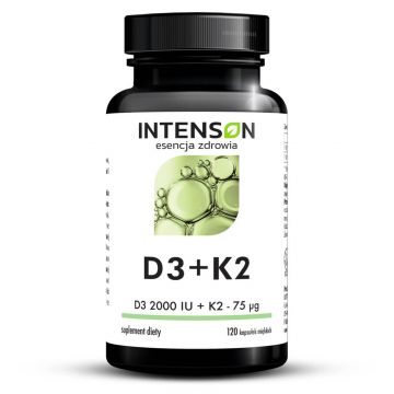 Intenson Vitamina D3 + K2, 120 capsule softgel