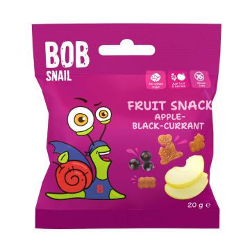 Jeleu de fructe Bob Snail, mere, coacăze negre, 20 g