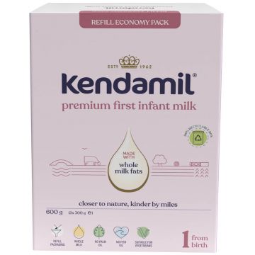Kendamil Premium 1 DHA+, lapte pentru sugari, de la naștere, 600 g