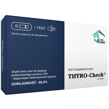 LabHome Thyro-Check, test de sânge pentru niveluri crescute de TSH, diagnosticarea hipotiroidismului, 1 buc