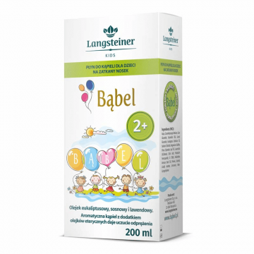 Langsteiner Kids Bubble, loțiune de baie pentru copii pentru nas înfundat, de la 2 ani, 200 ml
