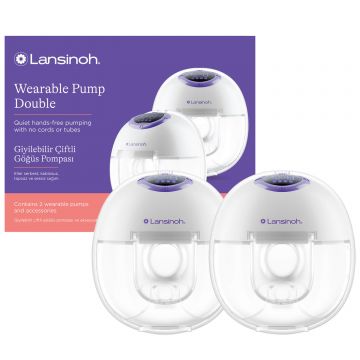 Lansinoh Pompă de sân electrică, fără mâini, dublă, fără fir