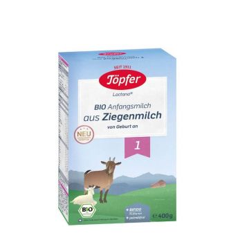 Lapte praf Bio de capra Formula 1, 400 g, Topfer