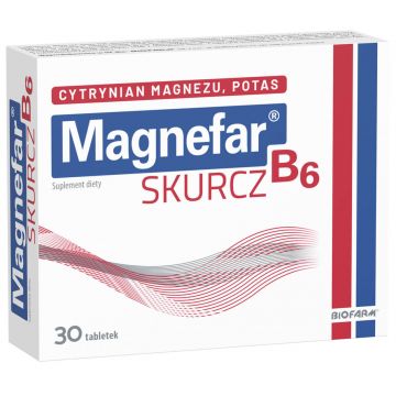 Magnefar B6 Skurcz, 30 comprimate