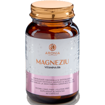 Magneziu 375mg cu Vitamina B6, 60 capsule, Aronia Charlottenburg
