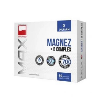 Magneziu + Complex B, 60 comprimate
