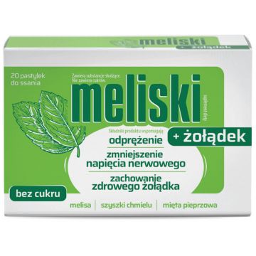 Melisps + Stomac, 20 pastile