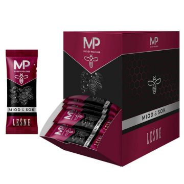 Miody Polskie Juice & Honey, fructe de pădure, baton, 100 x 6 g