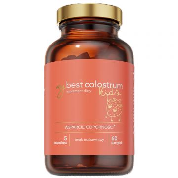 MyBestColostrum Kids, aromă de căpșuni, 60 de pastile