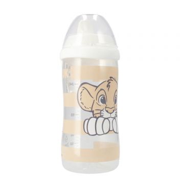 NUK Kiddy Cup, pahar cu picurare, cu gura tare și clip, Lion King, de la 12 luni, 300 ml