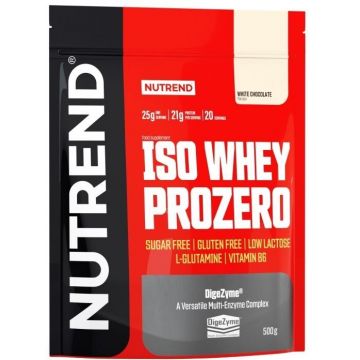 Nutrend Iso Whey Prozero ciocolată albă 500 g