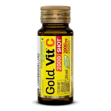 Olimp Gold-Vit C 2000 Shot, aromă de lămâie, 25 ml
