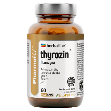 PharmoVit HerbalLine Thyrozin Tiroida, 60 capsule vegetariene