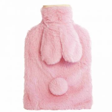 Roz, sticlă de apă termală cu capac, iepuraș roz, 2 l, 1 buc