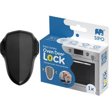 Sipo, închidere de siguranță pentru ușa cuptorului, negru, 1 buc
