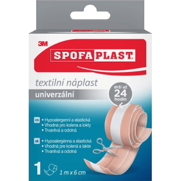 Spofaplast 3M™154 Plasture textil universal 1mx6cm
