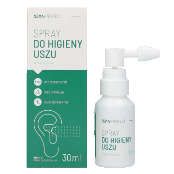 Spray pentru igiena urechii SEMA Protect, pentru copii de la 3 luni și adulți, 30 ml