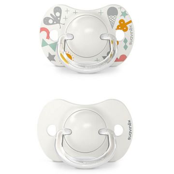 Suavinex A walk in the park SX Pro, manechin fiziologic, silicon, gri, 0-6 luni, 2 bucăți