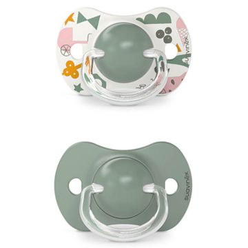 Suavinex A walk in the park SX Pro, manechin fiziologic, silicon, măsline, de la 18 luni, 2 bucăți