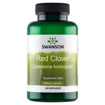 Swanson Red Clover Blossom, trifoi roșu, 90 capsule