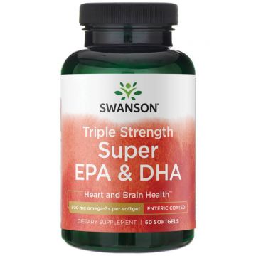 Swanson Triple Strength Super EPA & DHA, 60 capsule