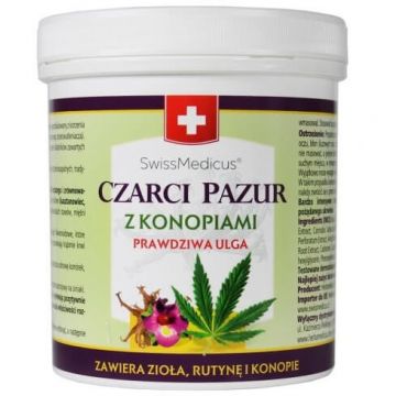 SwissMedicus Black Claw el cu cânepă, 250 ml