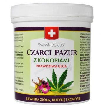 SwissMedicus Black Claw el cu cânepă, 500 ml