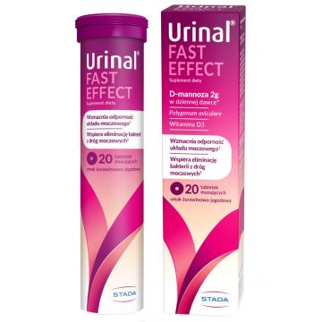 Urinal Fast Effect, 20 comprimate efervescente