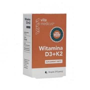 Vitamina D3+K2 vita medicus picături 294ml