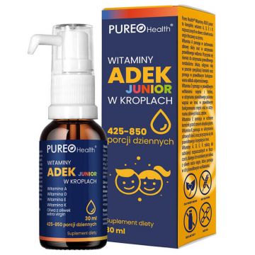 Vitamine de sănătate Pureo ADEK Junior, picături, 30 ml