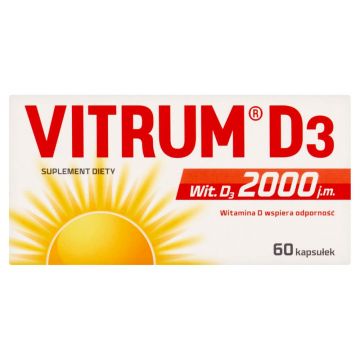 Vitrum D3 Forte, vitamina D 2000 UI, 60 capsule