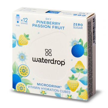 Waterdrop Microdrink Sky, cub de hidratare cu vitamine, anason și fructul pasiunii, 12 bucăți