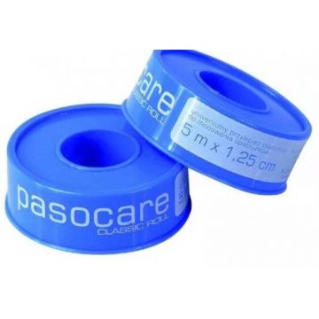 Bandaj Pasocare, rolă de țesătură, 5m x 1.25cm, rolă clasică, 1 buc - Uzură îndelungată!