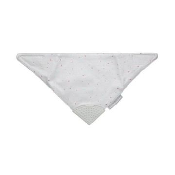 Bavetă de pânză Canpol cu teether 26/902 gri, 1 buc